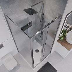 Niagara Душевой уголок Nova 100x80 NG-65-10CH-CH80-34 – фотография-5